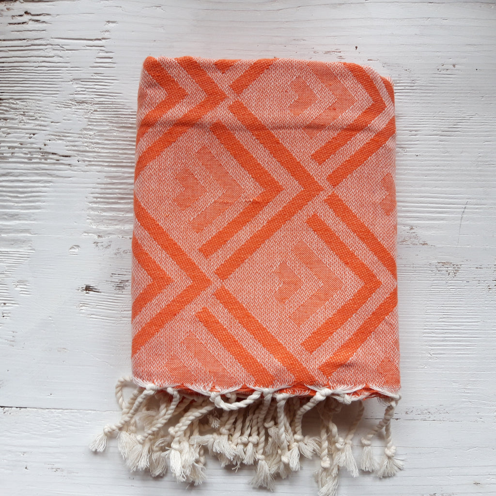 Fouta Direction orange - julia hufnagel