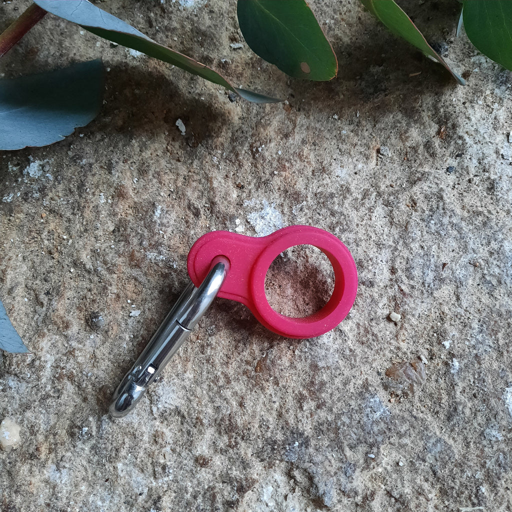 Karabiner für 500ml Flaschen mattpink - julia hufnagel