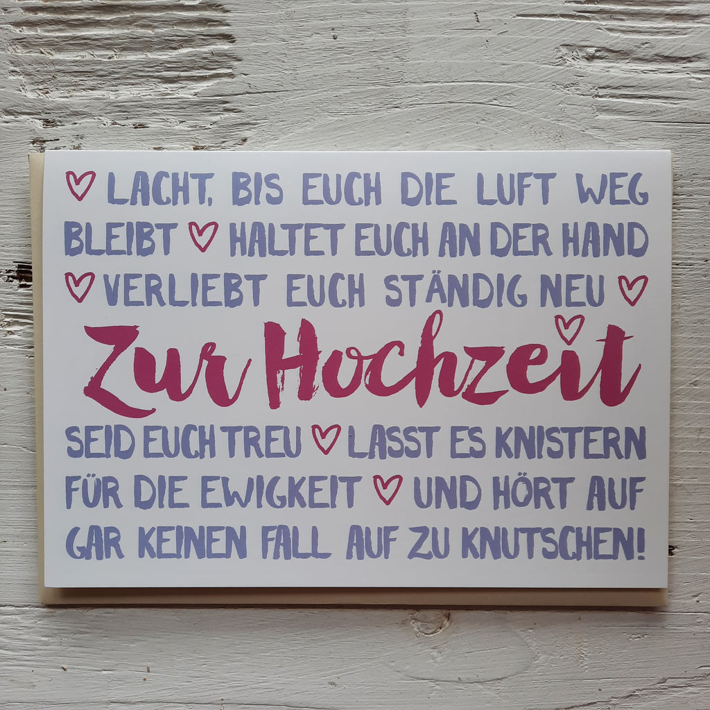 Zur Hochzeit - julia hufnagel