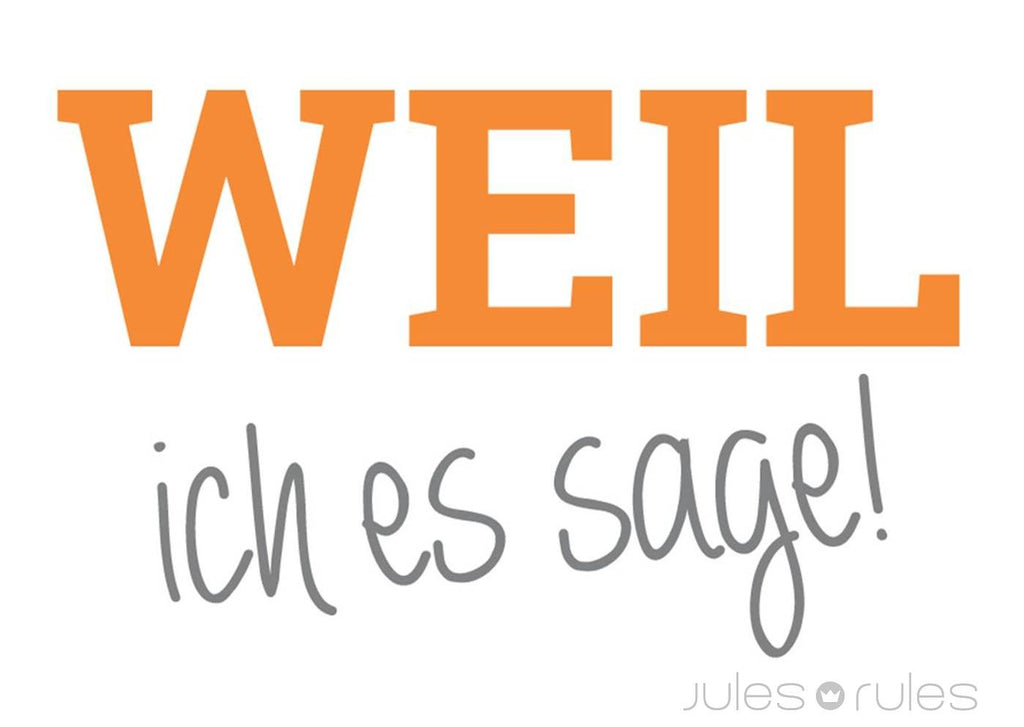 WEIL ich es sage - julia hufnagel 