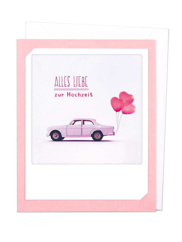 Klappkarte Alles Liebe zur Hochzeit - julia hufnagel