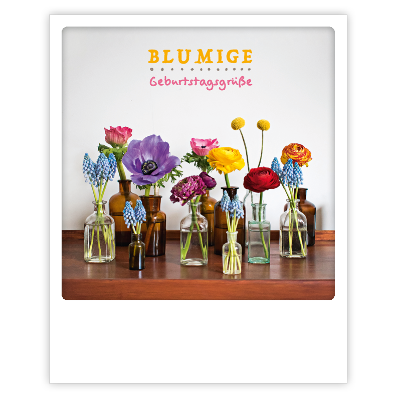 Blumige Geburtstagsgrüße - julia hufnagel