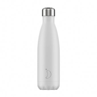 Trinkflasche matt weiß 500ml - julia hufnagel