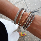 Armband Armreif Gravur silber rosegold gravierte Schmuckstücke Schmuck aus rostfreiem Edelstahl Schmuck Damen glecklech by julia hufnagel