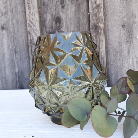 Windlicht/Vase waldgrün