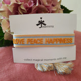 Armband Love Peace Happiness