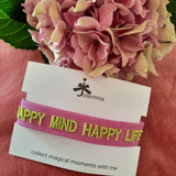 Armband Happy Mind Happy Life