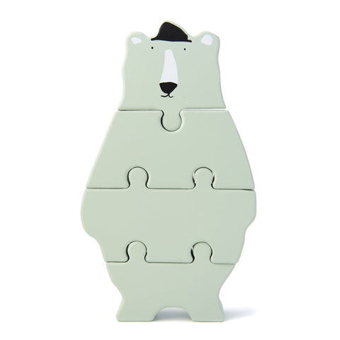 Holzpuzzle Herr Bär