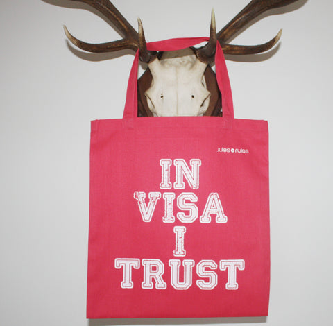 In Visa I Trust pink