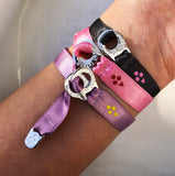 Sorbet island bedrucktes handgemachtes satin armband sophia mamas julia hufnagel fürth nürnberg deutschland